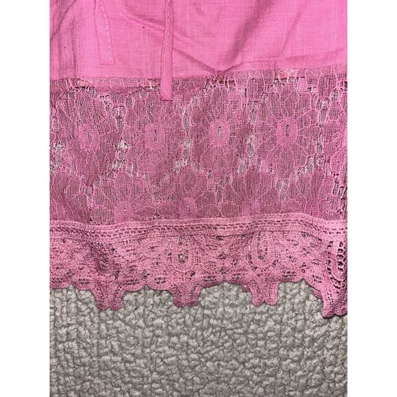 Ladies Casual Half Sleeve Tops T Shirts Women Loose V Neck Lace Shirts Blouse - Picture 3 of 6